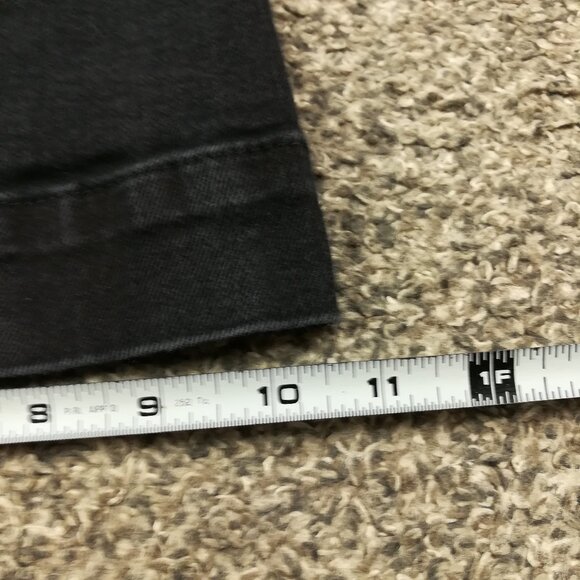 Anthropologie Maeve Jeans Colette Denim High-Rise Cropped Wide-Leg Black Sz 30 - Picture 10 of 11